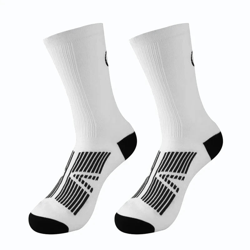 5Pairs Cycling Socks Men MTB Bike Sock Breathable Road Bicycle Sock Football Men Women Mid Tube Outdoor Sport Racing Sock Winter GlowCart