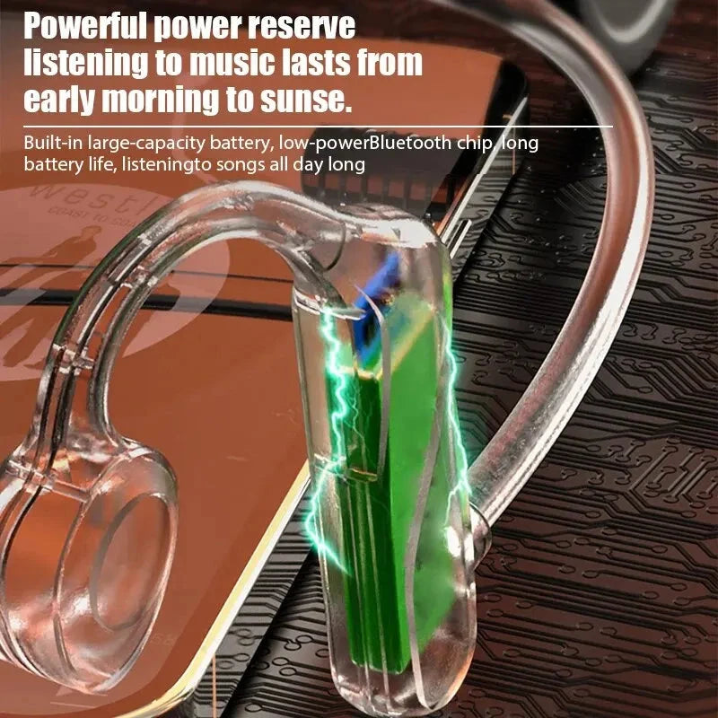 K69 Bone Conduction Earphones Bluetooth Hifi Music GlowCart