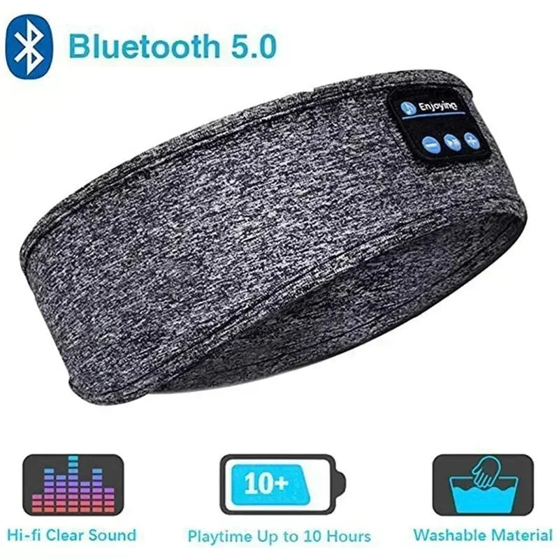 2025 Bluetooth Earphones Sports Sleeping Headband Elastic GlowCart