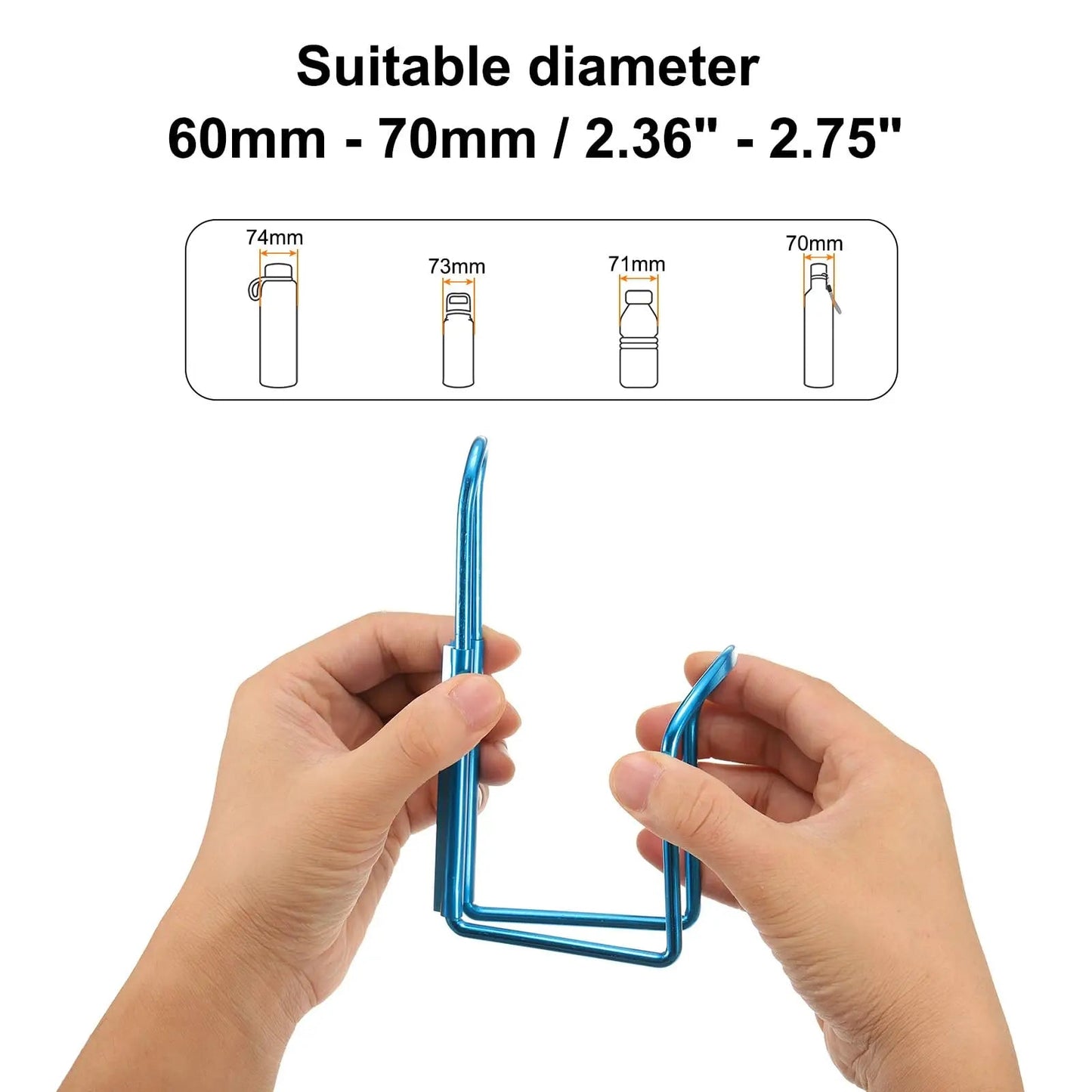 Aluminium alloy bicycle bottle cage, classic mountain bike accessories, bicycle bottle cage, bicycle bottle holder GlowCart