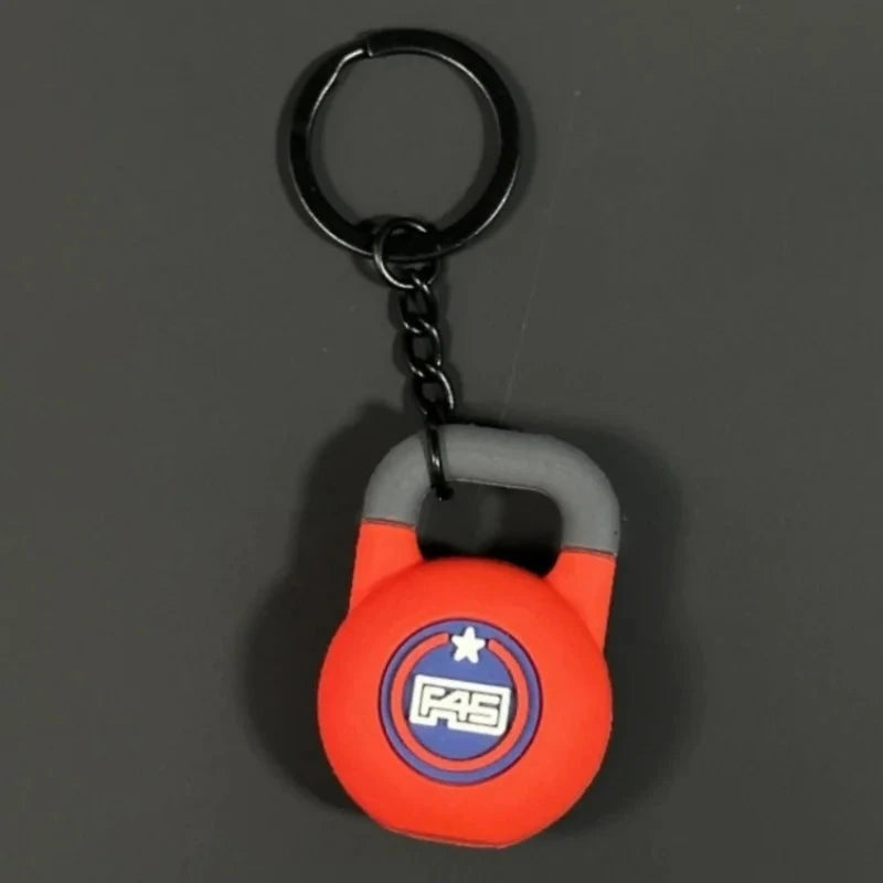 2025 New Barbell Keychain DlY Silicone Dumbbell Keychain Gym GlowCart