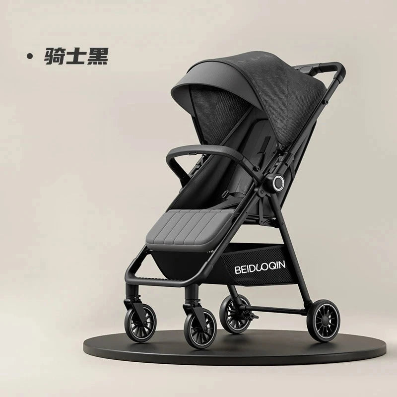 2025 New High-view Baby Stroller Foldable, Can Sit or Lie Two-way Sitting and Lying Function with One-touch Storage GlowCart