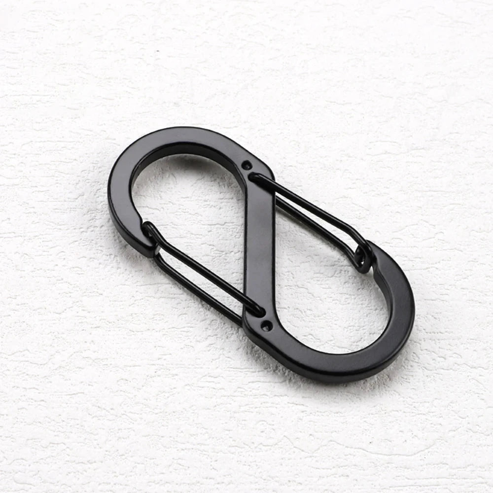 6PCS Tactical Carabiner S -Type Anti-Theft Aluminium Alloy GlowCart