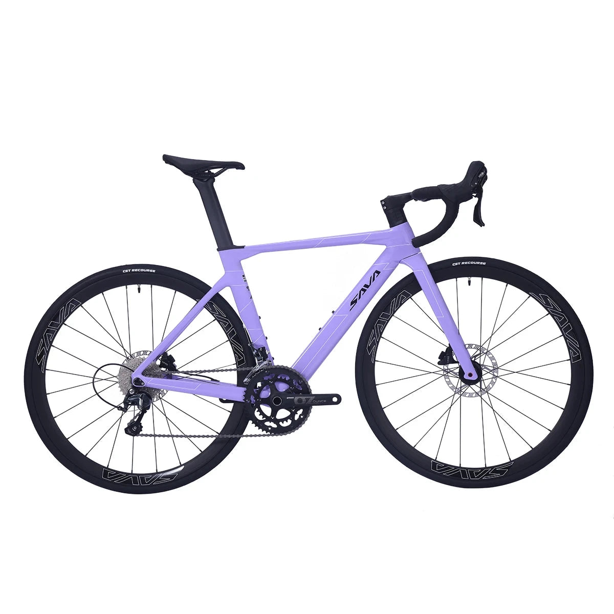 SAVA A4 Carbon Fiber Road Bike, 700C Adult Racing Bike, Equipped With SHIMANO TIAGRA R4700, 20-Speed Groupset GlowCart