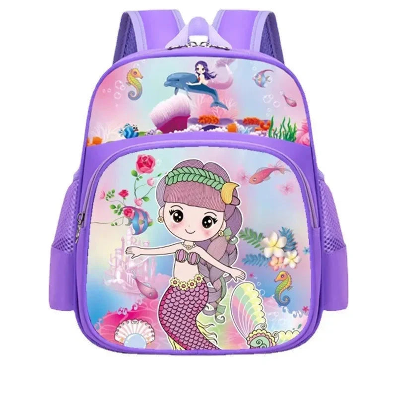 Kindergarten children schoolbags spine protection and load reduction boys and girls backpacks lightweight printed backpack GlowCart