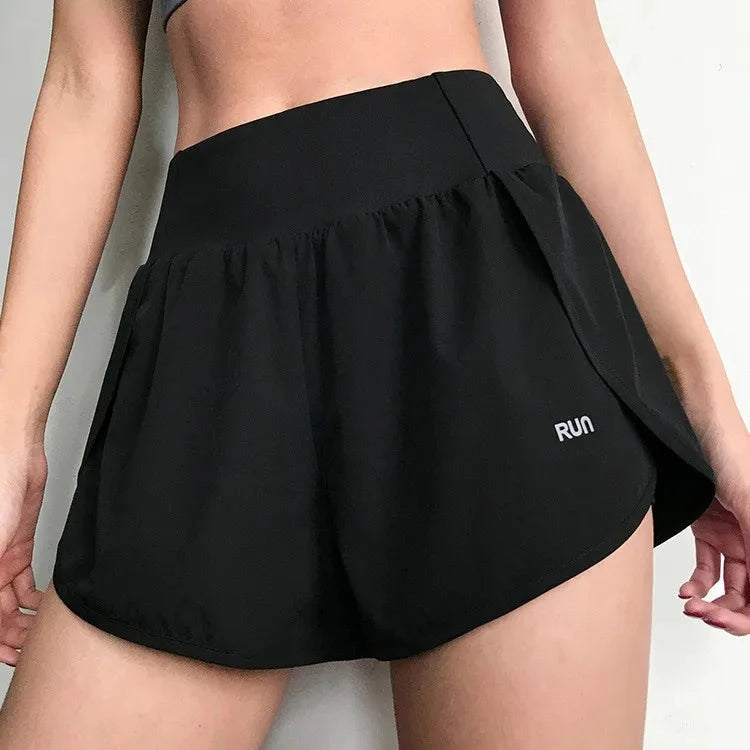 Women's High-Waisted Loose Workout Shorts Quick-Dry Yoga Running Shorts with Built-in Liner Summer Casual Activewear GlowCart