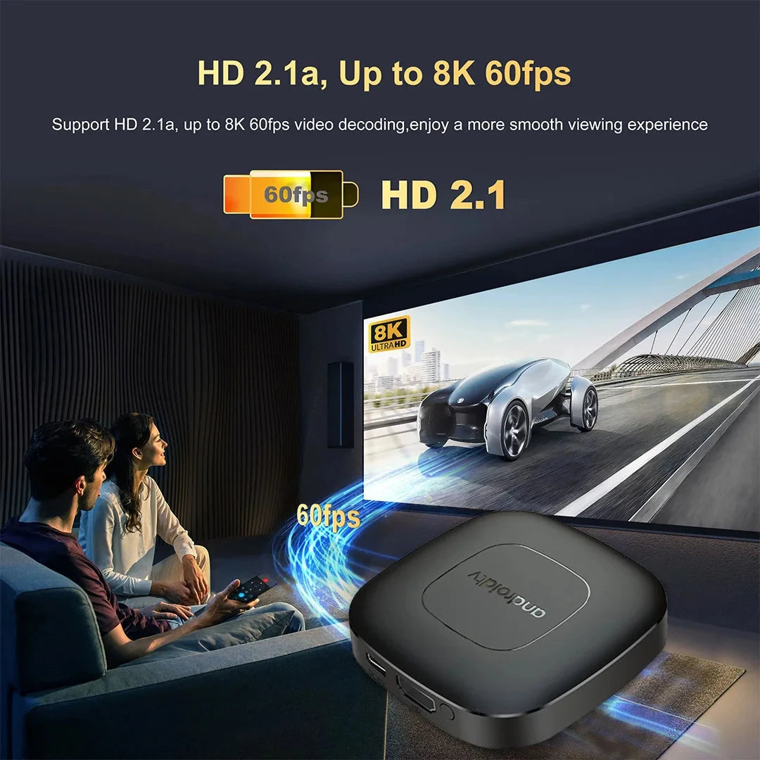 Smart Home Theater TV Box Android13  Allwinner H313 Google GlowCart