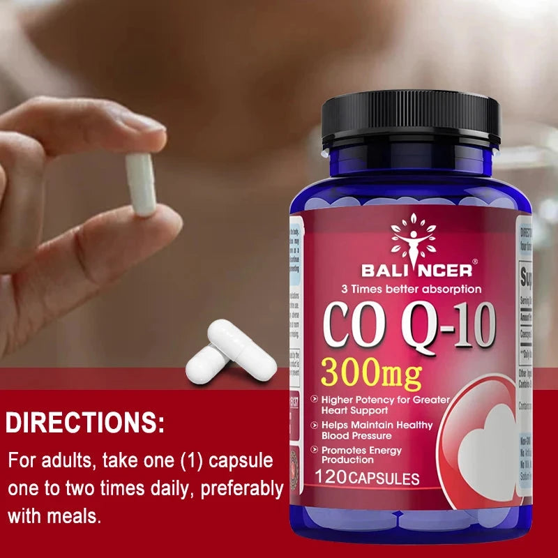 Co Q10 300 Mg Capsules - Supports Cardiovascular & Nervous GlowCart