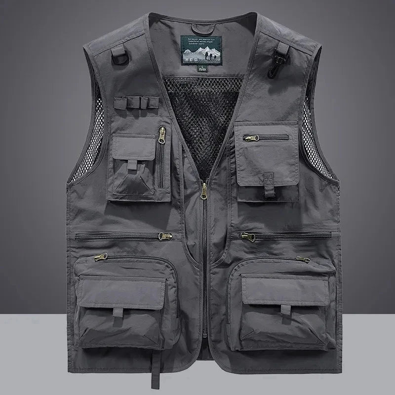 Summer Men Unloading Tactical Vest Coat Casual Men's GlowCart
