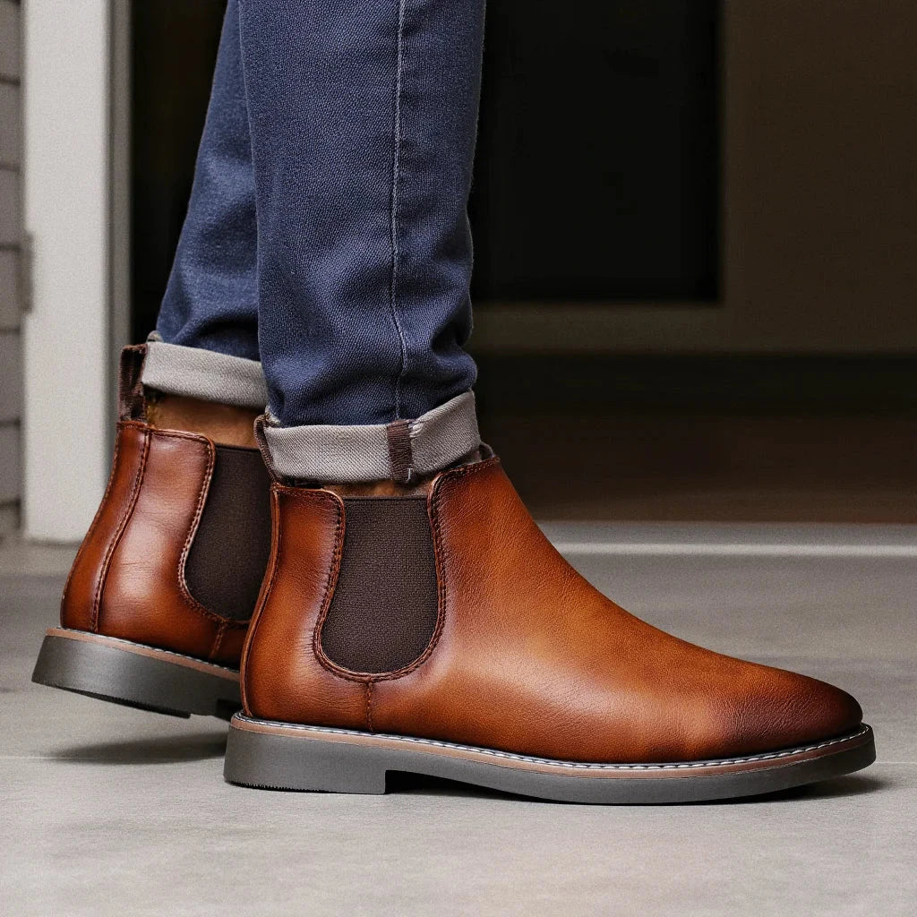 40~46 Men Chelsea Boots Brand Retro Comfortable Fashion Men GlowCart