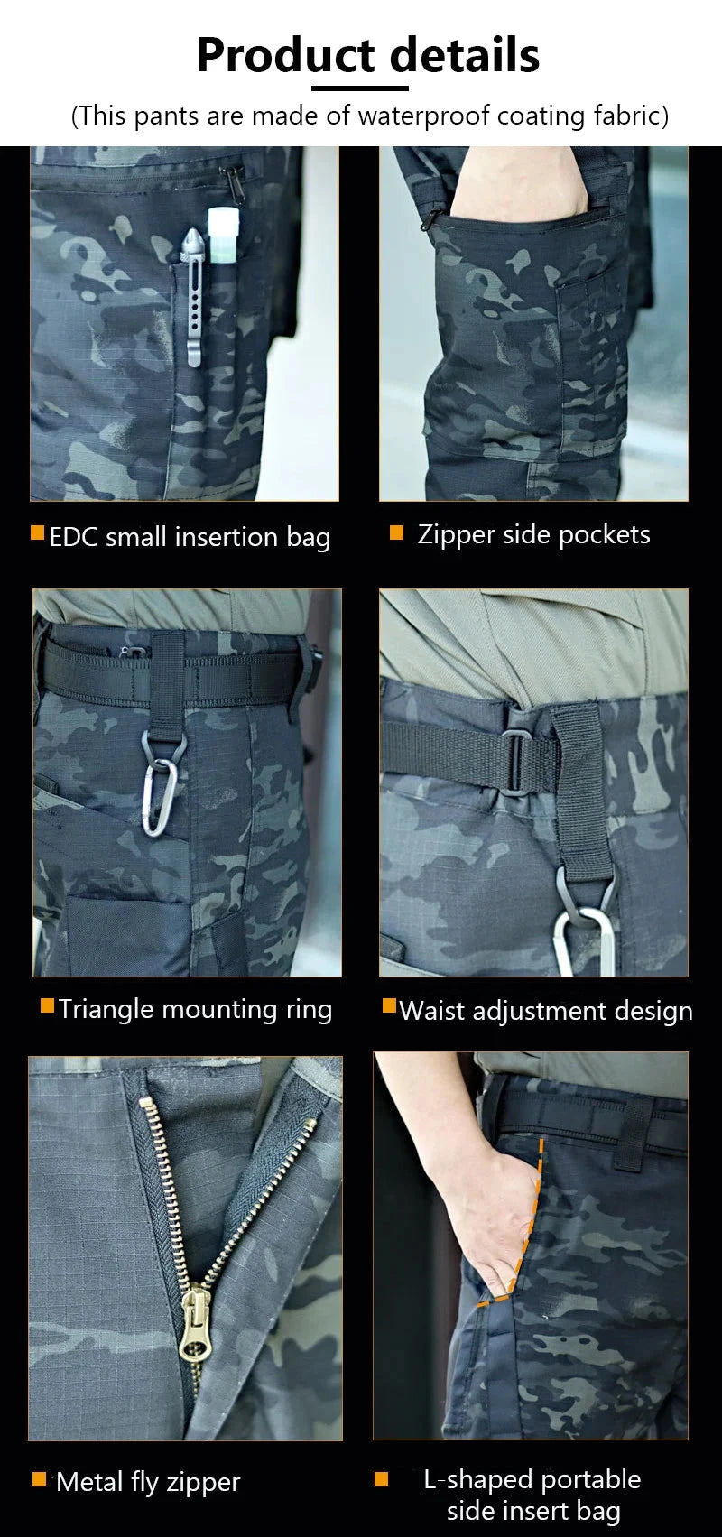 New Tactical Work Pants Men Outdoor Cargo Trousers GlowCart