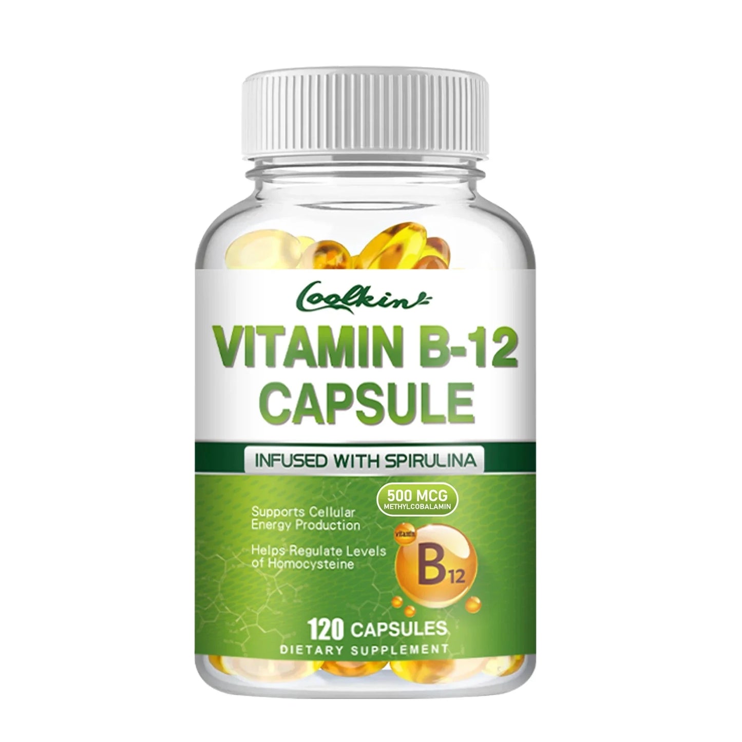 Vitamin B12 - Supports Energy Metabolism and Nervous System, GlowCart
