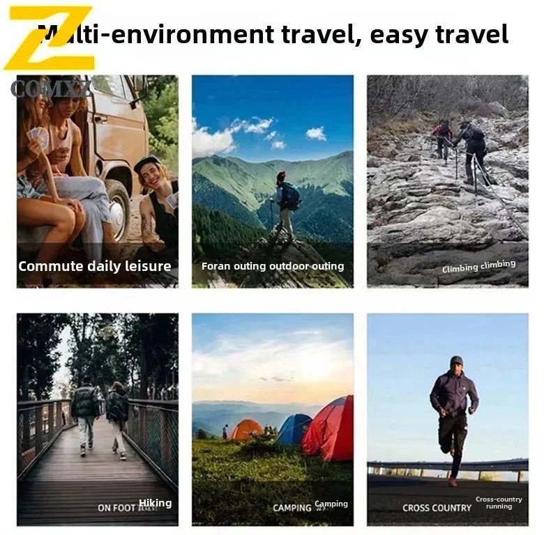 Men's Hiking Waterproof Jacket Large Size Thin Detachable GlowCart