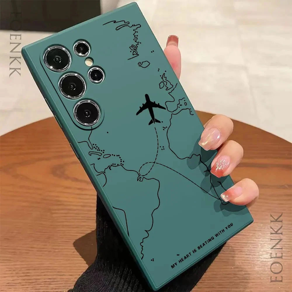 Silica gel Phone Case For Samsung Galaxy S25 S24 Ultra S23 GlowCart