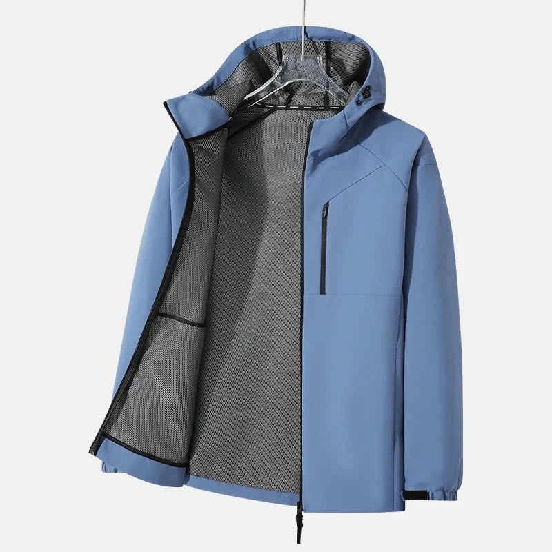 Reflective Hiking Jacket Waterproof Outdoor Men Windbreaker GlowCart