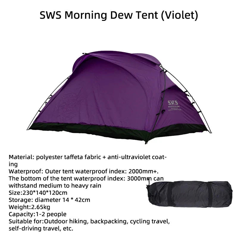 WELLHIKE Lightweight Camping Tent Rain And Sun Outdoor GlowCart