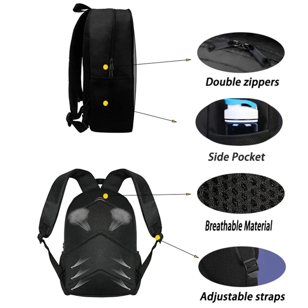 Hunter Simple Travel Rucksack Large Capacity Lightweight Nylon Backpack Demon Laptop Backpack School Outdoor Backpack GlowCart