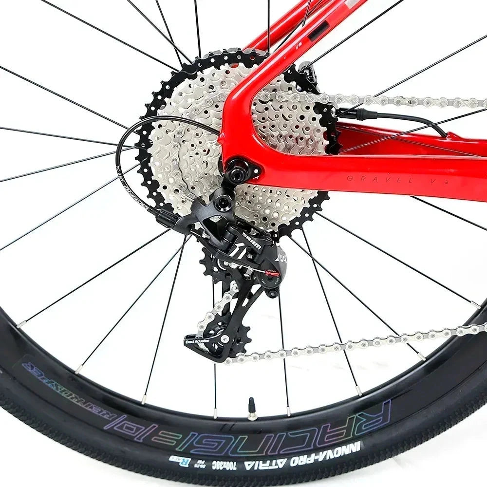 TWITTER 2025 GRAVEL-V3 new 700C off-road gravel carbon fiber road bicycle hydraulic oil disc brake mechanical transmission GlowCart