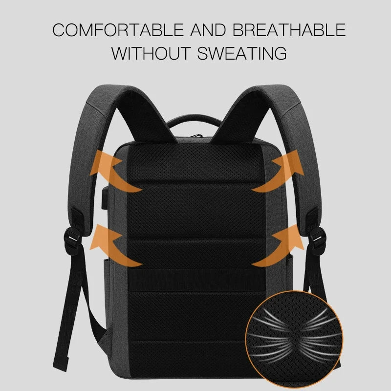 Laptop Bag Backpack School Bag Rucksack Anti Theft Men GlowCart