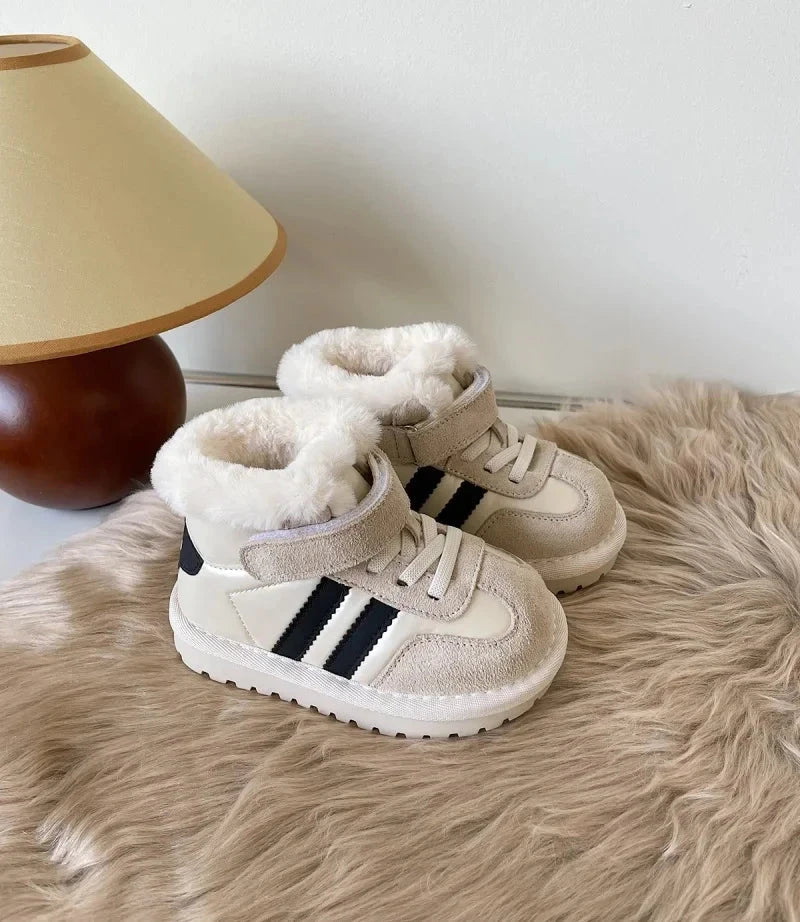 아동부츠 Baby Walking ShoesChild Snow Boots Winter Boots Boy Fur Integrated Cotton Shoes Non Slip Girl Ankle Boot Padded Boots 유아부츠 GlowCart