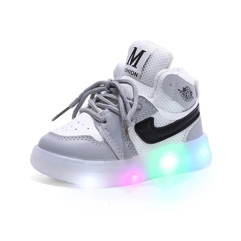 Children Shoe Spring and Autumn Boys Girls Lighted Sneakers Glowing Shoe Soft Soled Breathable Casual Infant Toddler Shoes GlowCart