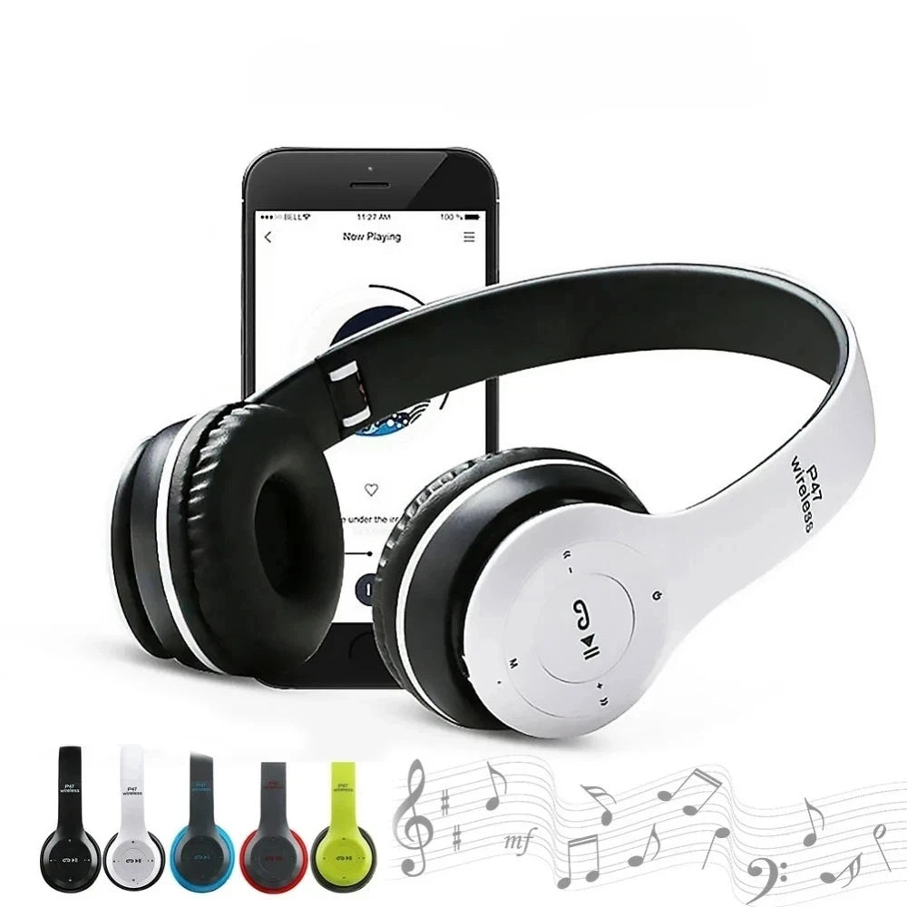 P47 Wireless Headphones Bluetooth 5.0 Earphones Foldable