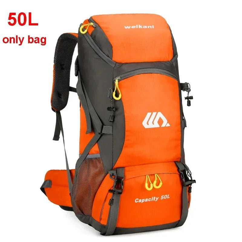 50L Travel Backpack Camping Men Large Hiking Bag Tourist GlowCart