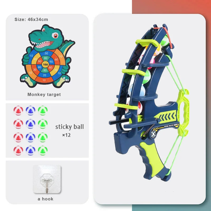 Kids Bow and Arrow Toy Set with Target Board – Safe Suction Cup Arrows, Indoor Outdoor Archery Game for Boys & Girls GlowCart
