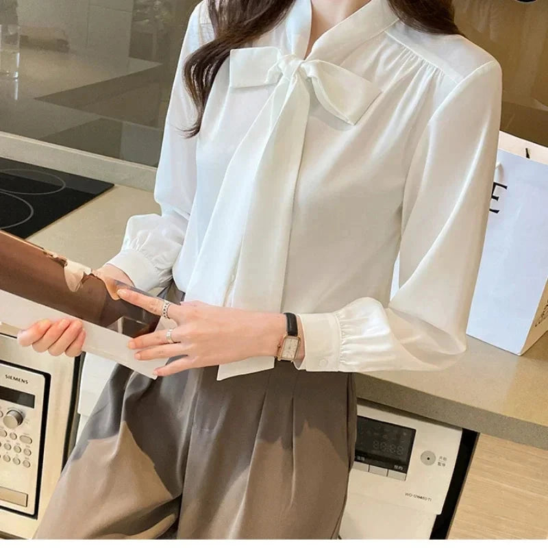 2024 Autumn Shirt for Women Korean Fashion Long Sleeve GlowCart
