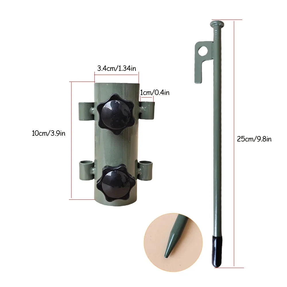 Outdoor Camping Canopy Pole Fixed Tube Adjustable Tent GlowCart