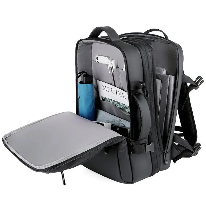 Mens Large Capacity Backpack Expandable Male 17inch Laptop GlowCart