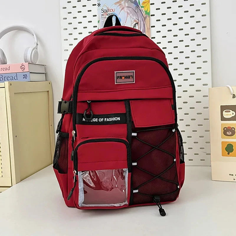 Japanese Style School Backpack Small Doll Bag Large Capacity for Middle&High School Student Men And Women Youth Casual GlowCart