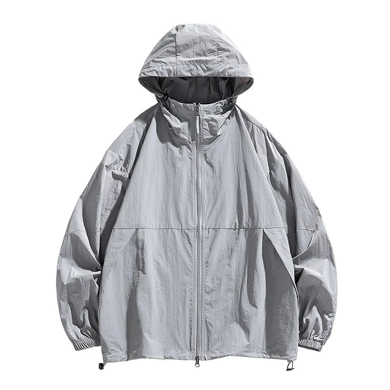 Men Hiking Jackets Waterproof Sun-Protective Coats Summer GlowCart