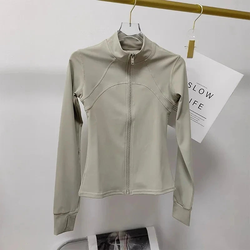 Women's Sports jackets Quick-drying Running Training Coat Fitness Top Gym Jacket Long Sleeve Sports Jacket Workout Sweatshirt GlowCart