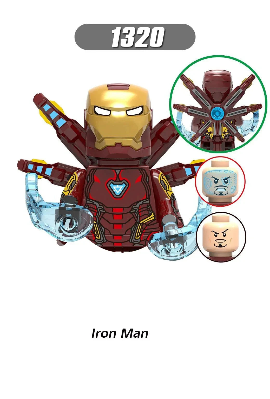 1002 Marvel Deadpool Iron Man Riot Thor Building Brick toy GlowCart