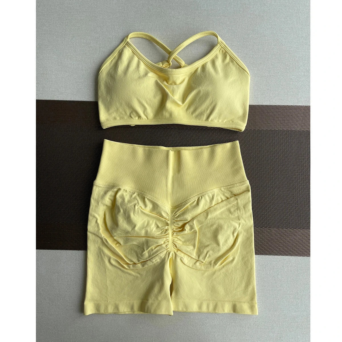 TKITK Shorts Pro Solid Seamless Half Pants Women Soft  Fitness Outfits Yoga Pants Gym Running Bike Wear GlowCart