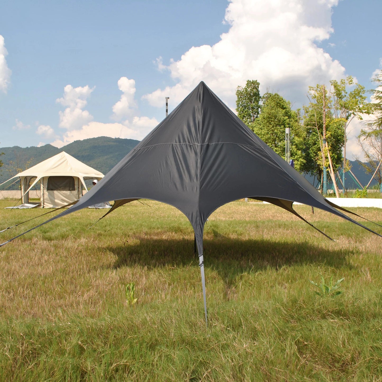 Beach Tent Sun Shelter 10x10FT Beach Shade Canopy, Beach GlowCart