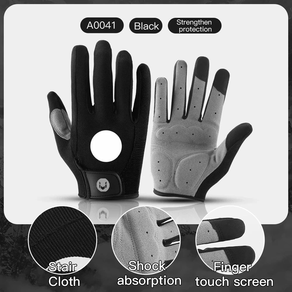MTB Bike Sports Cycling Gloves Full Finger Men Women Running Fitness Gym Spring Summer Riding Motorcycle Gloves GlowCart