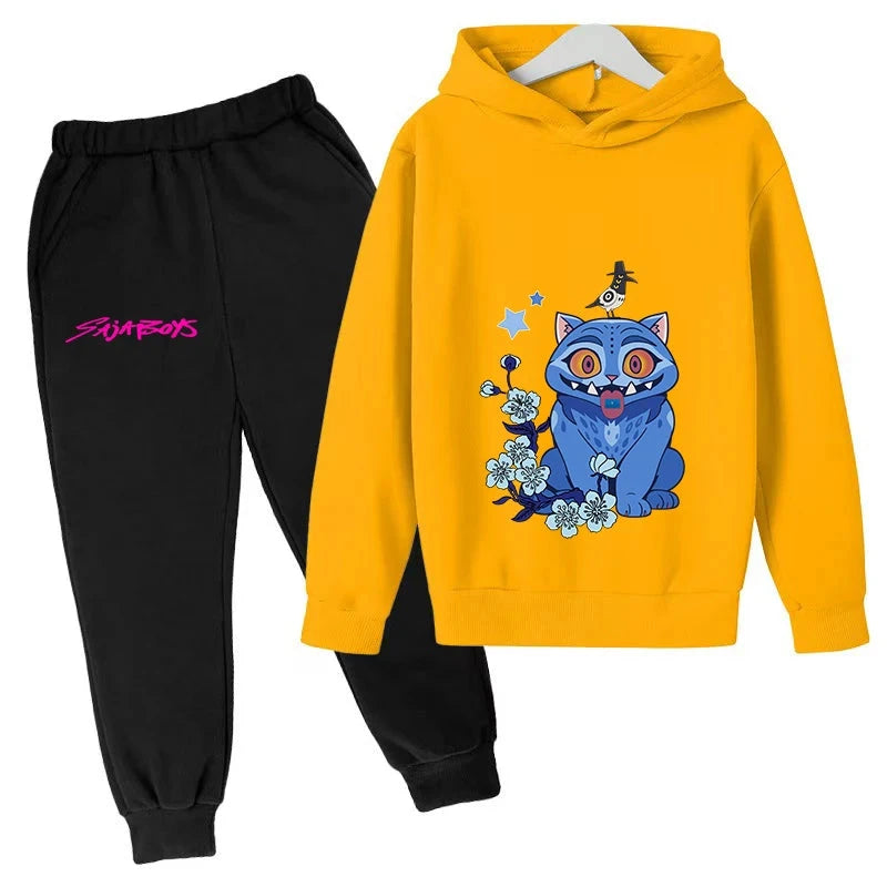 Exquisite KPOP Korean Trend Children Casual Hoodie Comfortable Outfit For Kids Daily Wear And Stylish Activities GlowCart
