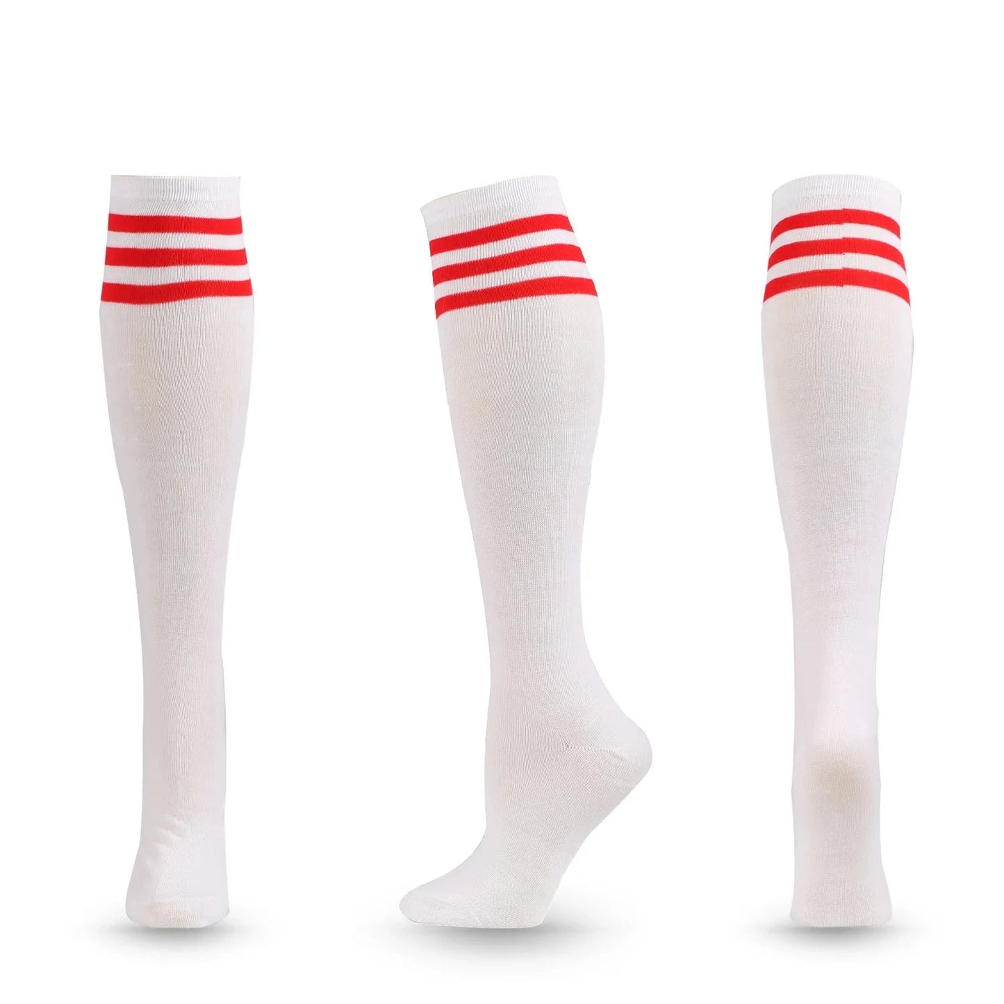 Unisex Compression Socks Football Socks Non-slip Long Tube Knee High Stockings Socks Striped Soccer Socks Running Sports Socks GlowCart