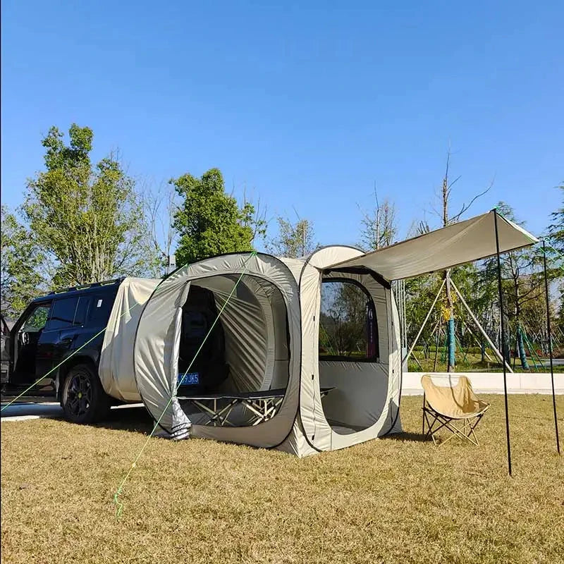 Pop-up SUV Camping Tent: 4 Person Instant Easy Setup Family GlowCart