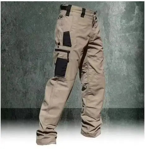 Men's Cargo Pants Multi Pockets Work Trousers Casual Tactical Pants Male Outwear Straight Autumn Winter Wear-resisting Trousers GlowCart