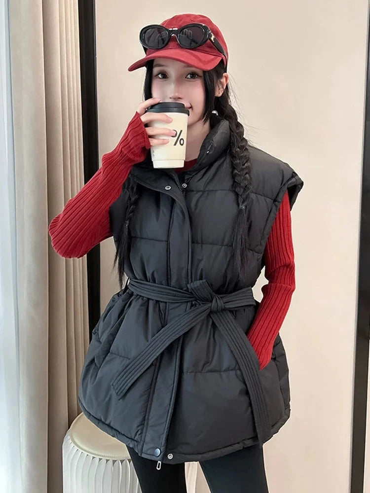 VigoAnne 2025 Down Cotton Vest Women Autumn Winter Short GlowCart