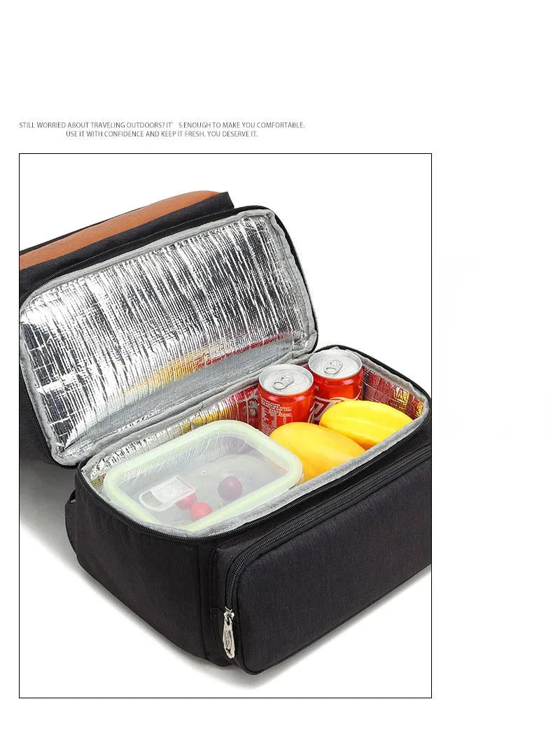 Fashion Black Laptop Backpack Compartment USB Waterproof GlowCart