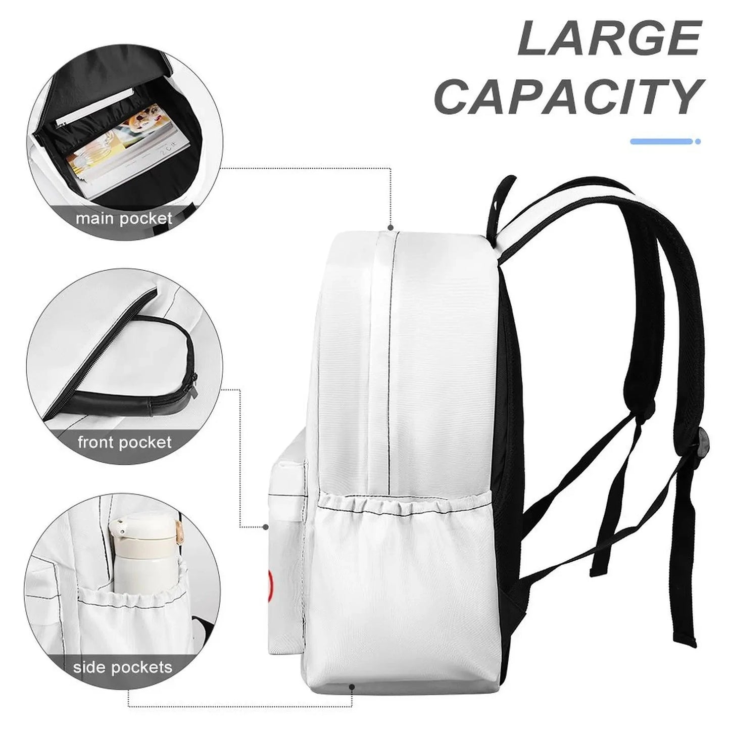 Floral Printed 3d Printed Schoolbags For Boys And Girls GlowCart