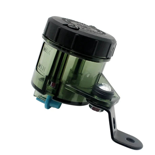 Universal Motorcycle Lever Brake Oil Tank Front Brake Clutch Fluid Bottle Master Cylinder Oil Reservoir Tank Cup With Holder GlowCart