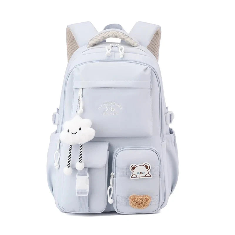 Korean Style Daily Backpack For Women Packsack Waterproof GlowCart