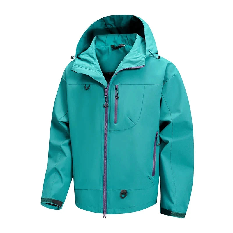 Men's Waterproof Rain Jacket Autumn Lightweight Outer Hooded GlowCart
