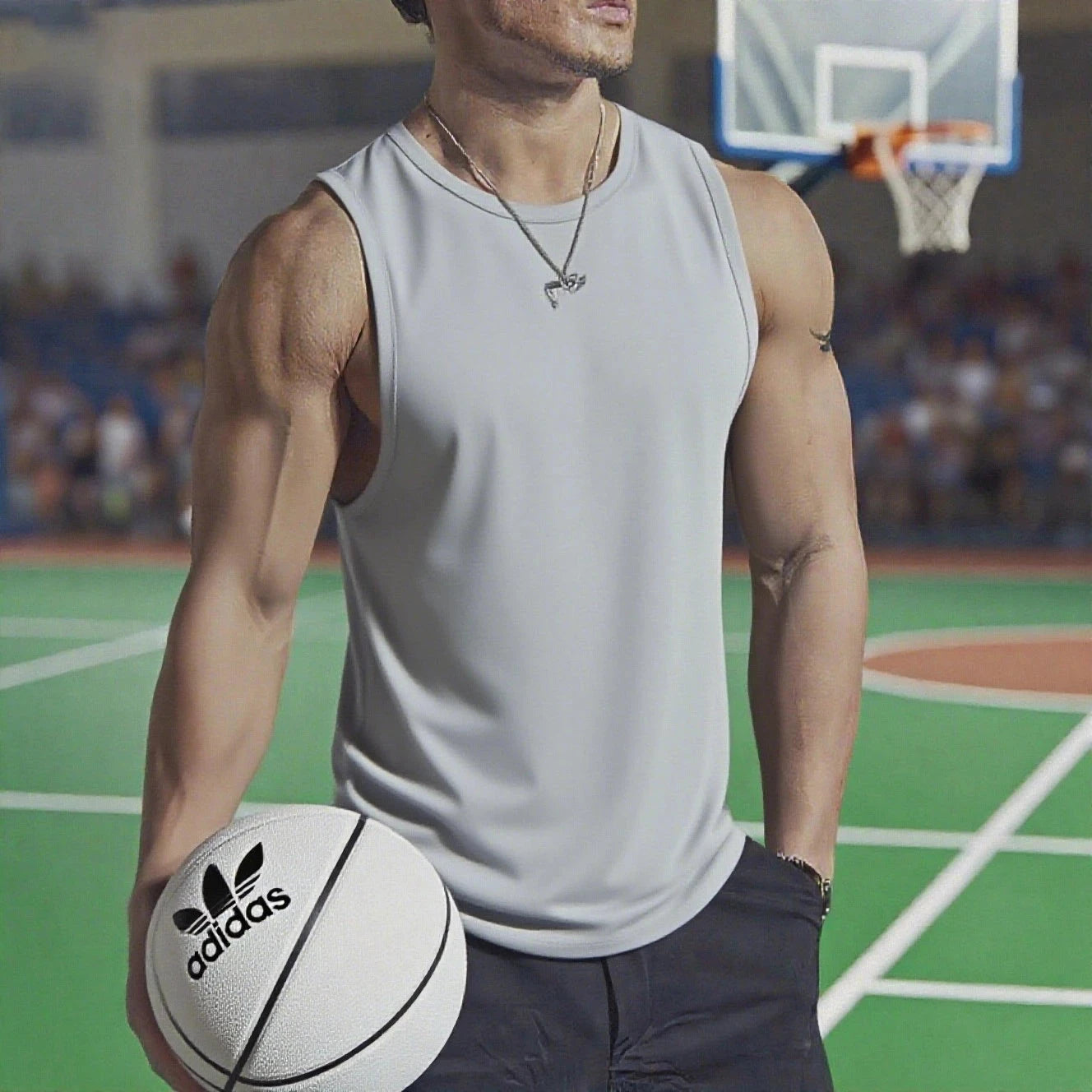 Summer Men's Gym Tank Top Fitness Training Clothing Quick-drying Loose Bodybuilding Sleeveless Shirt Men Fashion Basketball Vest GlowCart