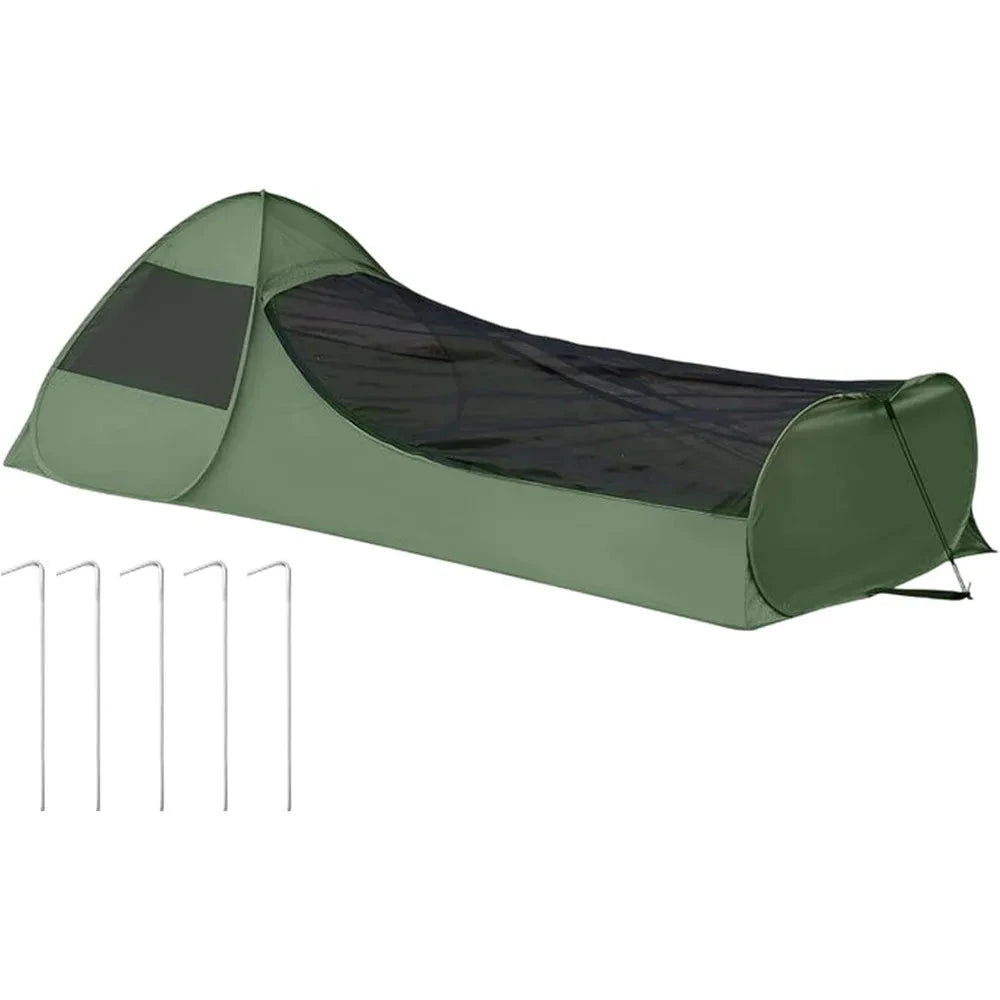 Foldable Pop-Up Single Tent Portable Camping Tent Canopy GlowCart